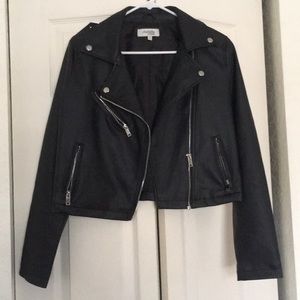 Black Leather Charlotte Russe Jacket